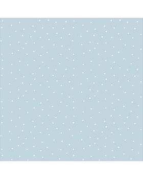 Papel pintado azul topos blanco 021gPIP