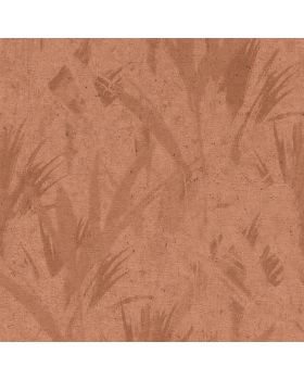 Papel pintado plantas cemento marrón naranja 032gMAN