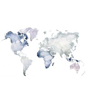 
Fotomural mapa mundial azul 100549