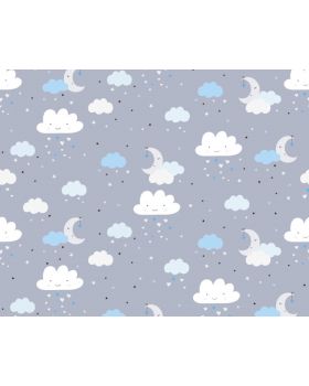 Papel pintado infantil nubes estrellas luna 38125g2gLL
