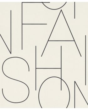 Papel pintado letras fashion 