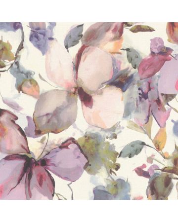 Papel pintado flores acuarela 001gBEL