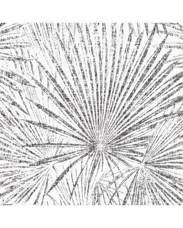 Papel pintado plantas blanco negro 001gMAD