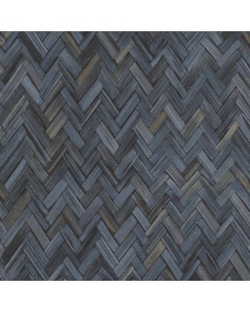 Papel pintado fibras espiga azul 003gLIS