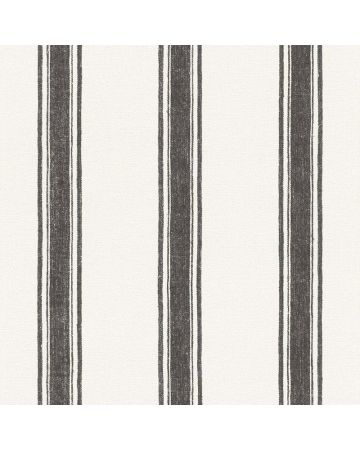 Papel pintado rayas crudo negro 003gMAD