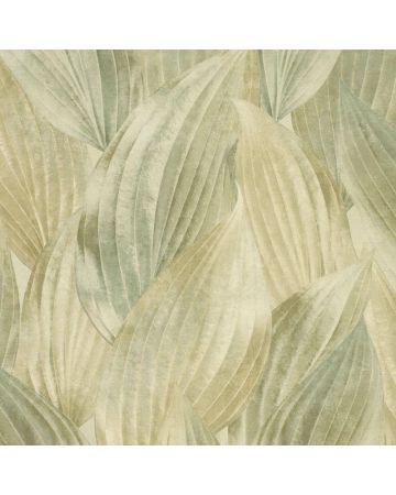 Papel pintado hojas verde 003gNAT