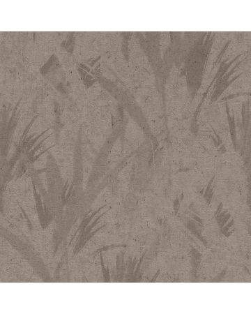 Papel pintado plantas cemento gris amarronado 005gMAN
