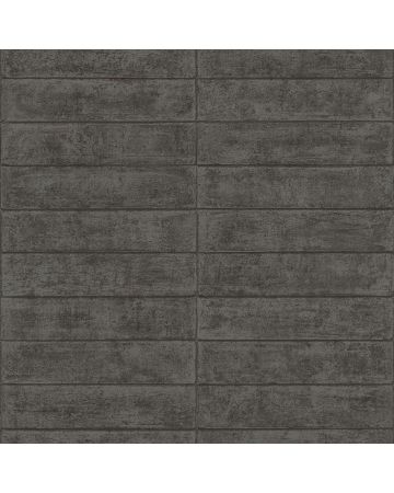 Papel pintado ladrillos gris oscuro 007gLOF3