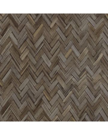 Papel pintado fibras espiga marrón gris 010gLIS