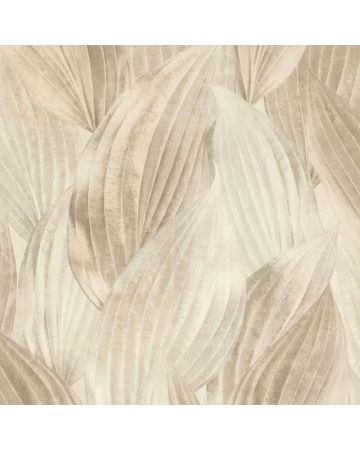 Papel pintado hojas beige 010gNAT