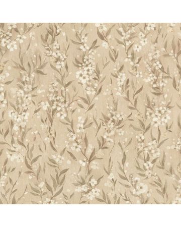 Papel pintado flores beige 010gSAK