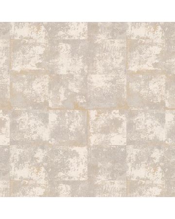 Papel pintado geométrico beige gris dorado 013gMAT