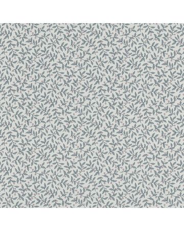Papel pintado flores hojas azul 016gGAR