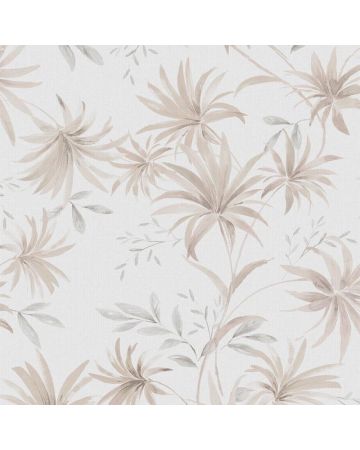 Papel pintado plantas marrón gris 016gOGN