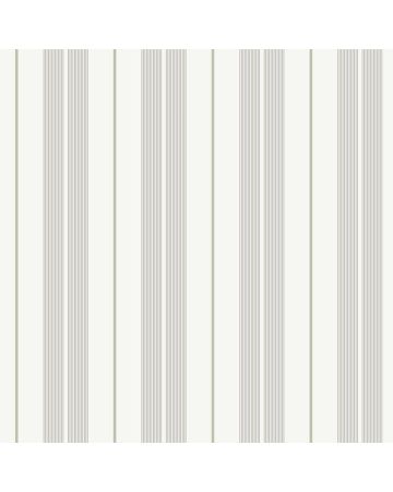 Papel pintado rayas verde gris crudo 019gSTR