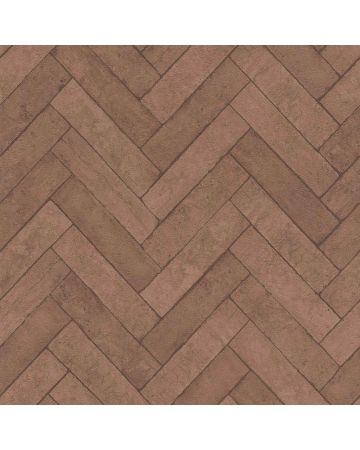 Papel pintado baldosas marrón 021gLOF3