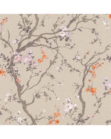 Papel pintado árboles flor 021gSIN
