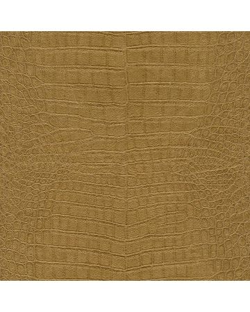 Papel pintado cocodrilo marrón dorado 023gKEN