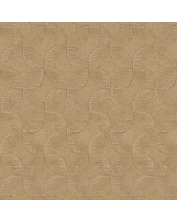 Papel pintado geométrico curvas dorado 024gCHI