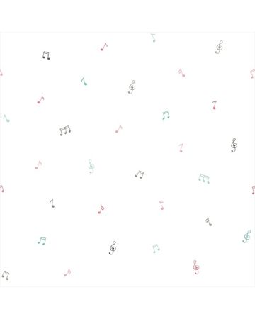 Papel pintado notas musicales blanco 025gPIP