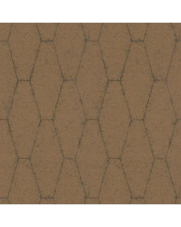 Papel pintado geométrico dorado negro 026gMAT