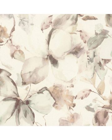 Papel pintado flores beige 027gBEL