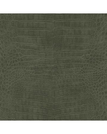 Papel pintado cocodrilo verde oscuro 027gKEN