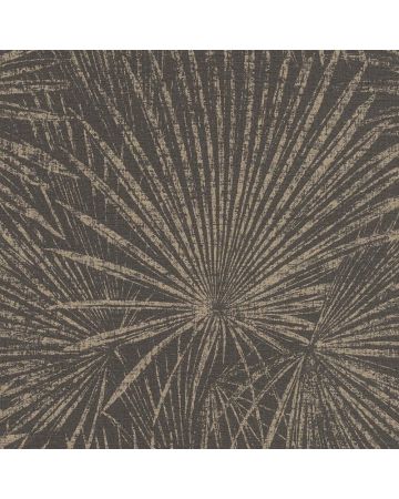 Papel pintado plantas dorado marrón 027gMAD