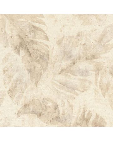 Papel pintado hojas beige 028gNAT