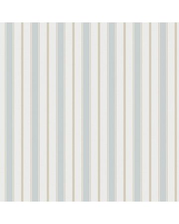 Papel pintado rayas azul beige blanco 028gSTR