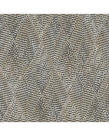Papel pintado geométrico rombos gris marrón blanco 030gCHI
