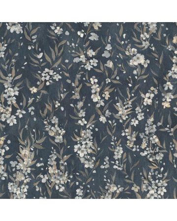 Papel pintado flores blanco gris 030gSAK