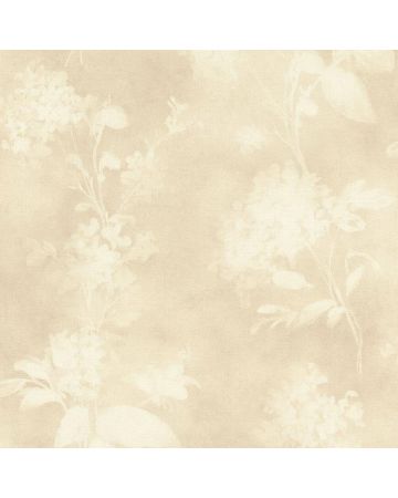 Papel pintado hojas beige blanco 031gBEL