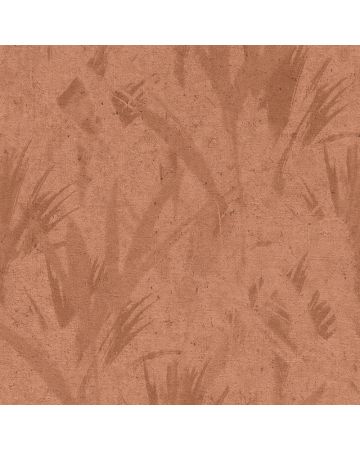 Papel pintado plantas cemento marrón naranja 032gMAN