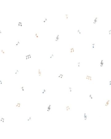 Papel pintado notas musicales blanco 032gPIP
