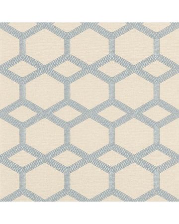 Papel pintado geométrico beige azul 033gSIN