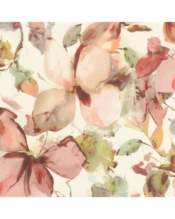 Papel pintado flores acuarela 034gBEL
