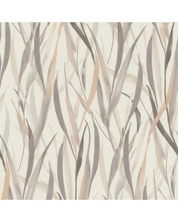 Papel pintado hojas beige gris crudo 034gPAR