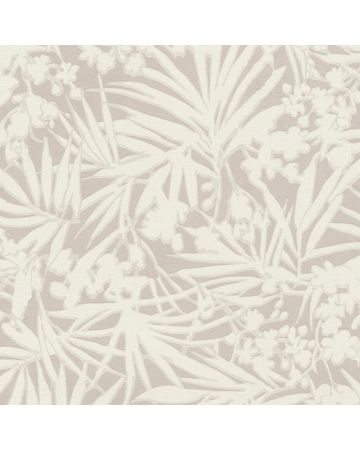 Papel pintado hojas crudo beige 038gPAR