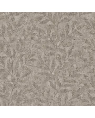Papel pintado hojas marrón gris 040gCHI