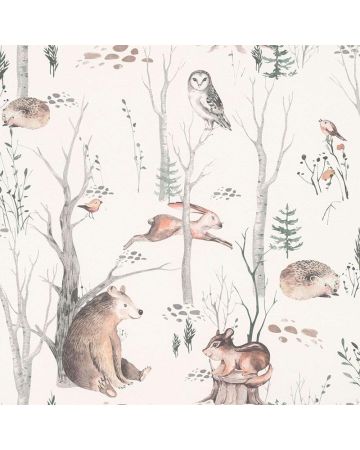 Papel pintado infantil animales 043gBAM