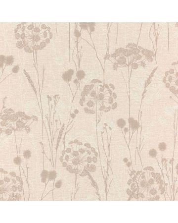 Papel pintado plantas beige blanco 043gSER