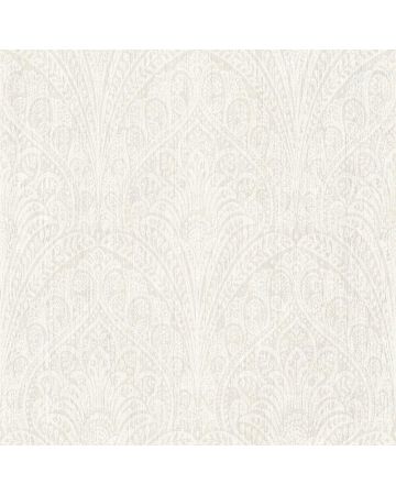 Papel pintado medallones blanco beige 044gKEN