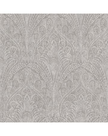 Papel pintado medallones gris 046gKEN
