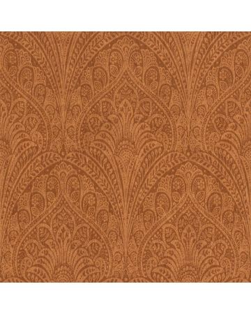 Papel pintado medallones marrón naranja 047gKEN
