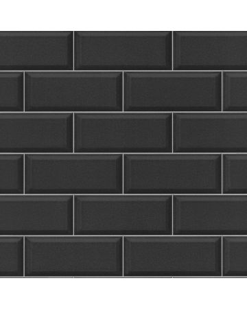 Papel pintado baldosas negro gris 047gLOF3