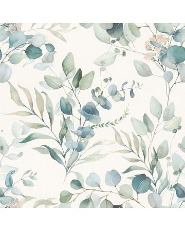 Papel pintado hojas verde 048gBAM