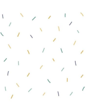 Papel pintado blanco trazos colores 049gPIP