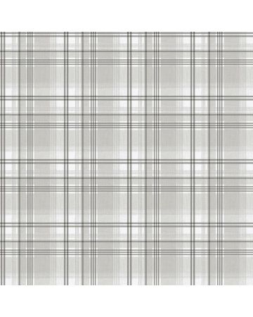 Papel pintado cuadros Oxford gris blanco 050gSTR