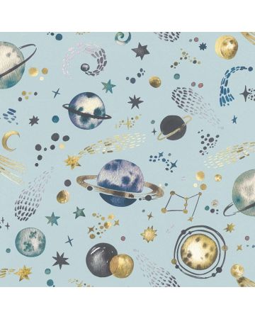 Papel pintado infantil planetas 051gBAM